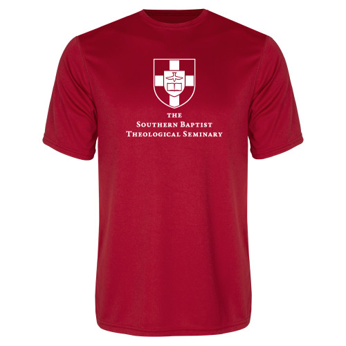 Red Performance Tee-Primary Mark Vertical