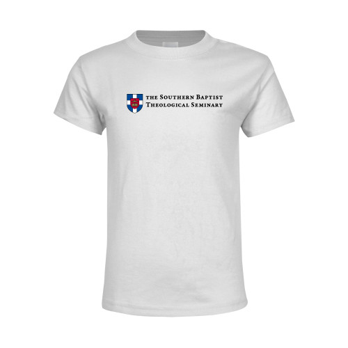 Youth White T Shirt-Primary Mark