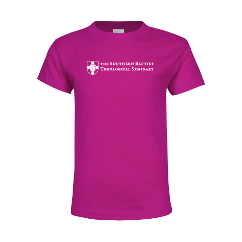 Youth Hot Pink T Shirt-Primary Mark