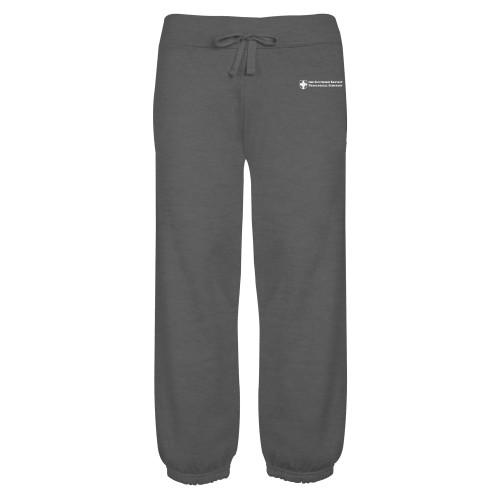 ENZA Womens Dark Heather Banded Fleece Capri-Primary Mark
