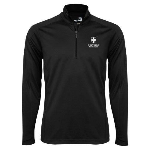 Syntrel Black Interlock 1/4 Zip-Southern Seminary Vertical