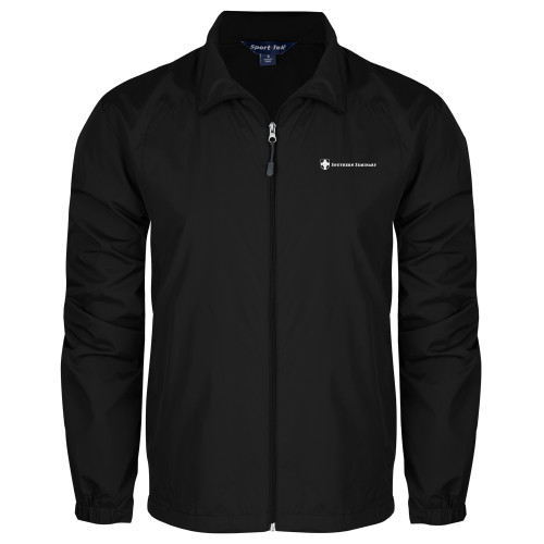 Black Full Zip Wind Jacket-Southern Seminary Flat