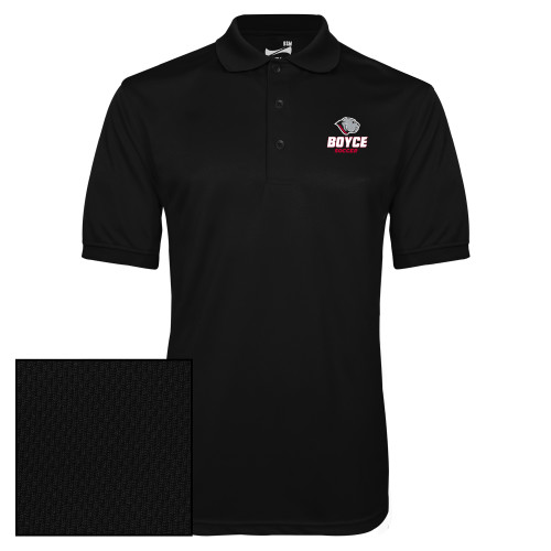 Black Dry Mesh Polo-Soccer