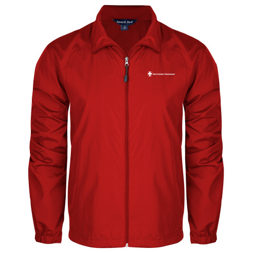 Red Full Zip Wind Jacket-Southern Seminary Flat