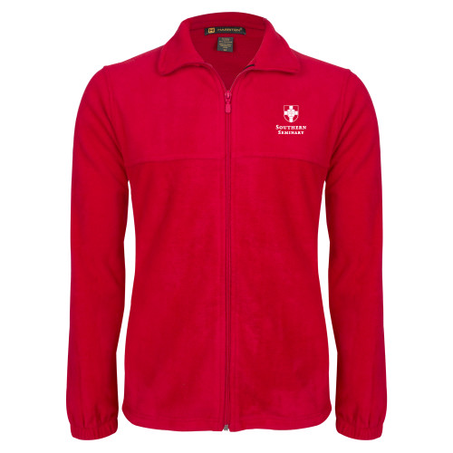 Red Fleece Full Zip Jacket-Southern Seminary Vertical