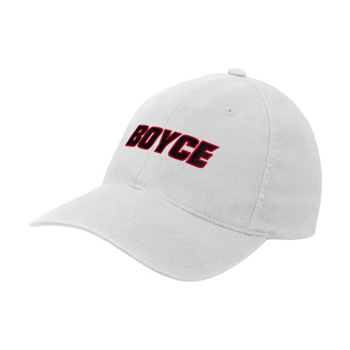 White Flexfit Structured Low Profile Hat-Boyce