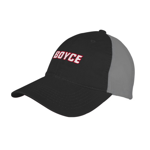 Black/Charcoal Mesh Back Unstructured Low Profile Hat-Boyce