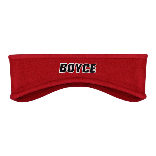 Red Stretch Fleece Headband-Boyce