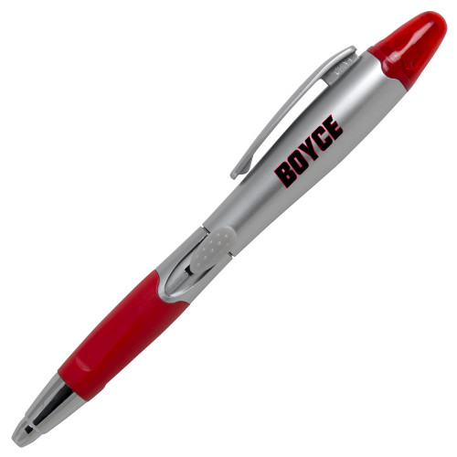Silver/Red Blossom Pen/Highlighter-Boyce