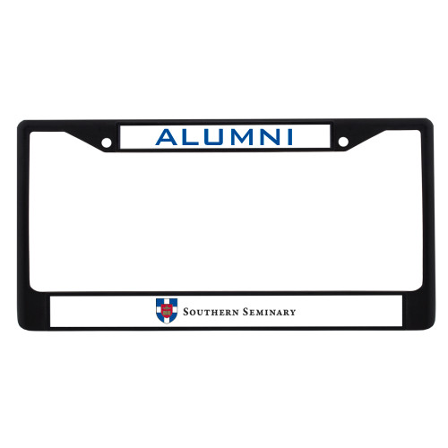 Alumni Metal License Plate Frame in Black-Southern Seminary Flat