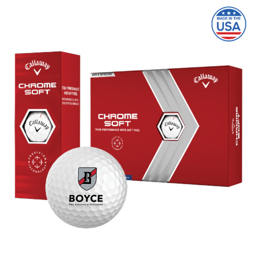 Callaway Chrome Soft Golf Balls 12/pkg-Boyce Primary Mark Vertical