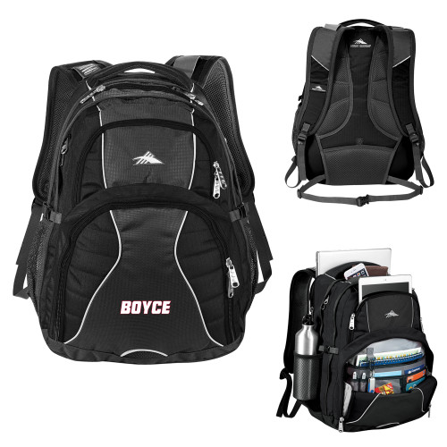 High Sierra Black Swerve Computer Backpack-Boyce