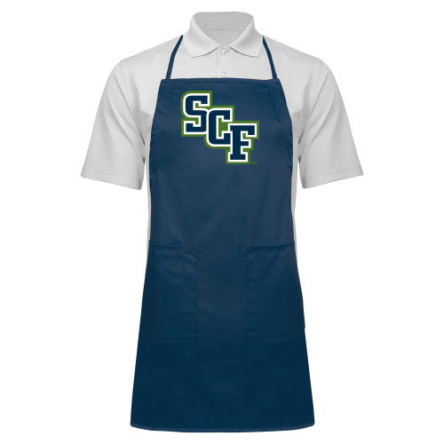  Full Length Navy Apron - SCF