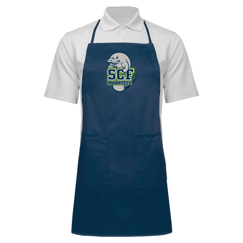  Full Length Navy Apron - SCF Manatees
