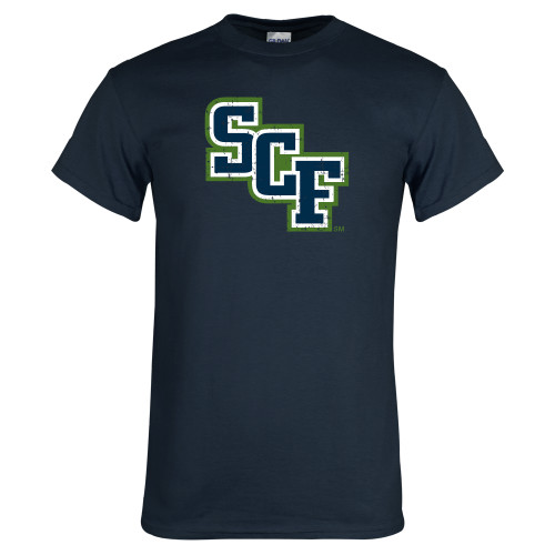  Navy T Shirt - SCF Distressed