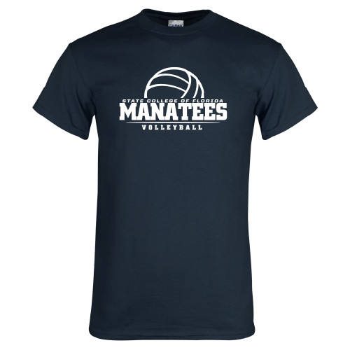  Navy T Shirt - Manatees Volleyball