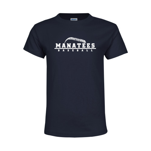  Youth Navy T Shirt - Manatees Baseball