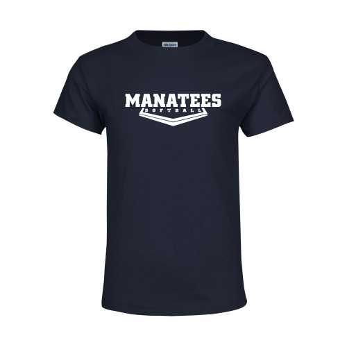 Youth Navy T Shirt - Manatees Softball