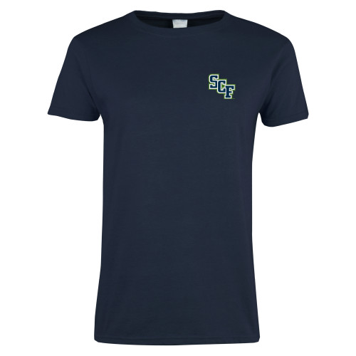  Womens Short Sleeve Navy Tee - SCF