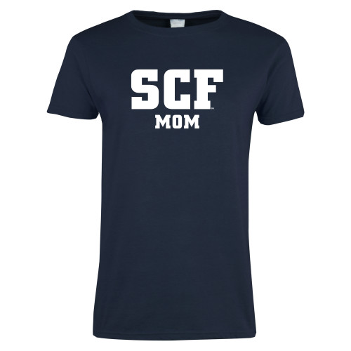  Womens Short Sleeve Navy Tee - SCF - Mom