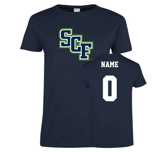  Womens Short Sleeve Navy Tee - SCF