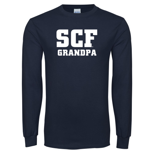  Navy Long Sleeve T-Shirt - SCF - Grandpa