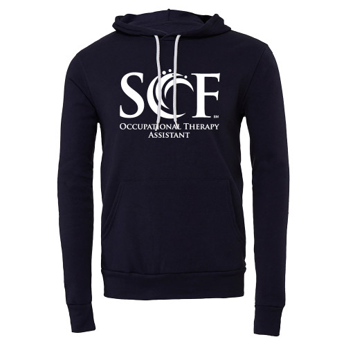 Bella + Canvas Navy Fleece Hood - SCF Occupational Therapy Assistant