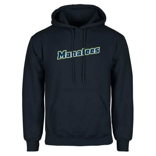  Navy Fleece Hoodie - Manatees