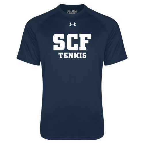  Under Armour Navy Tech Tee - SCF - Tennis
