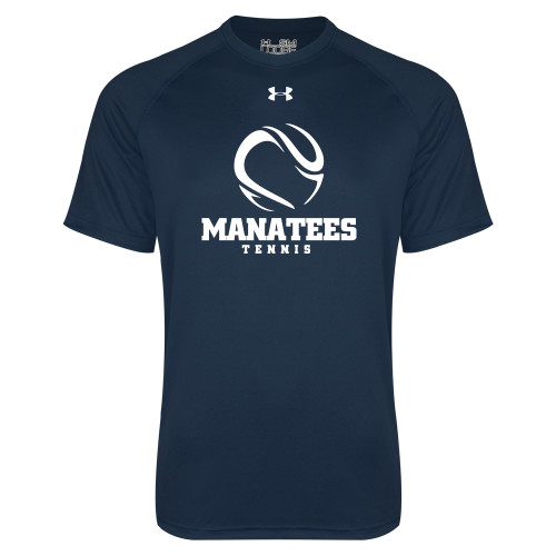  Under Armour Navy Tech Tee - Manatees Tennis