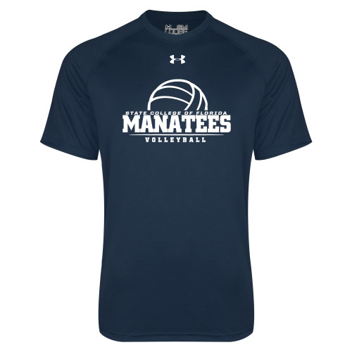  Under Armour Navy Tech Tee - Manatees Volleyball