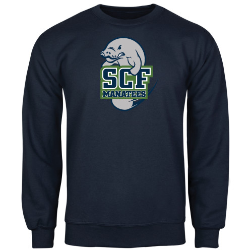  Navy Fleece Crew - SCF Manatees