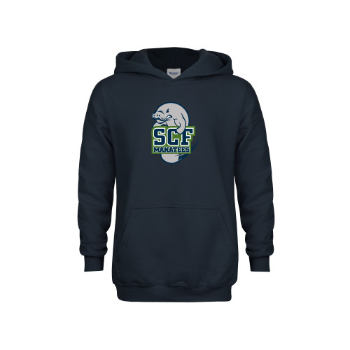  Youth Navy Fleece Hoodie - SCF Manatees