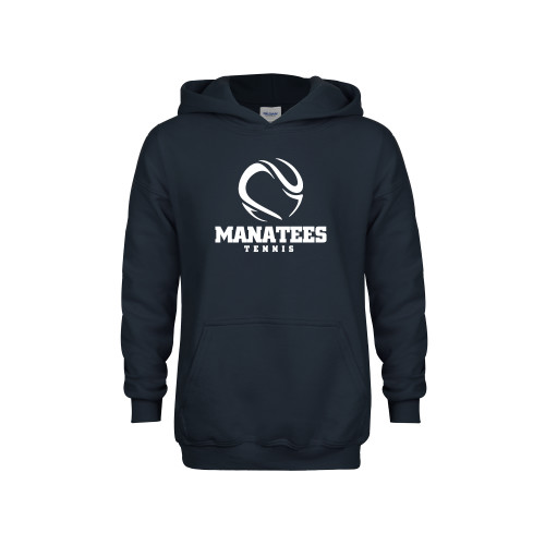  Youth Navy Fleece Hoodie - Manatees Tennis