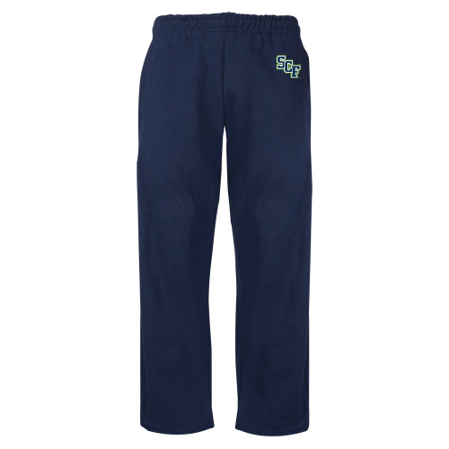  Navy Fleece Open Bottom Pant - SCF