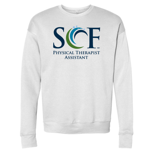  Bella + Canvas White Fleece Crew - SCF Physical Therapist Assistant