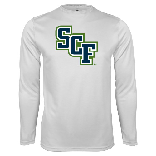 White Performance Long Sleeve Shirt - SCF