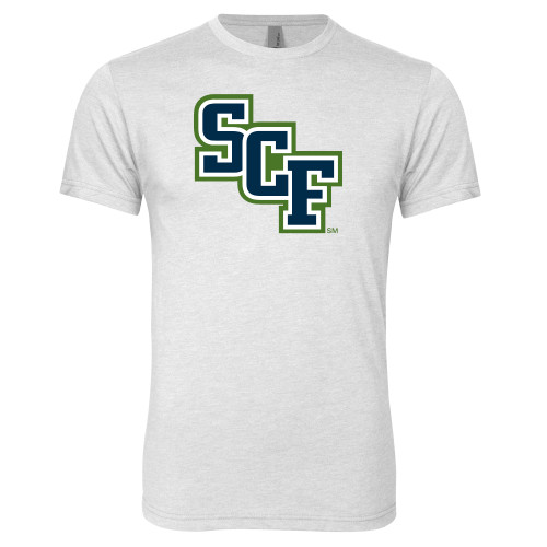  Next Level Heather White Triblend Tee - SCF