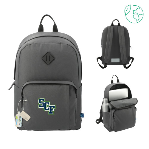  Repreve Ocean Charcoal Everyday Computer Backpack - SCF Manatees