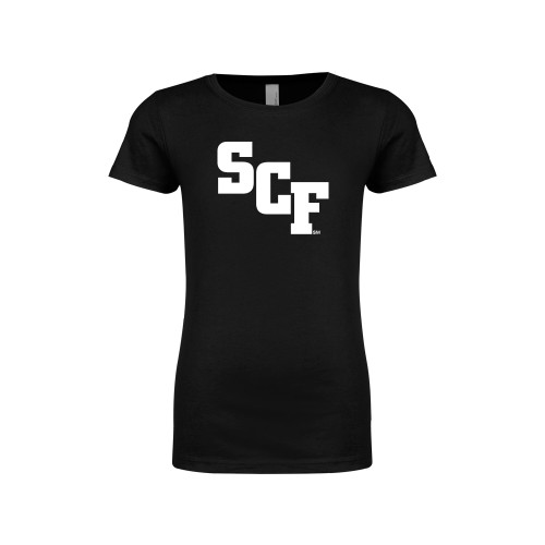  Next Level Girls Black Fashion Fit T Shirt - SCF