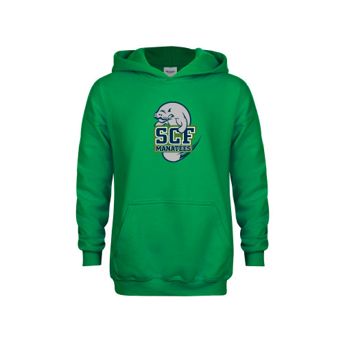  Youth Kelly Green Fleece Hoodie - SCF Manatees