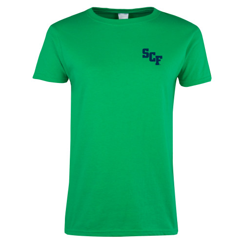  Womens Kelly Green Short Sleeve Tee - SCF