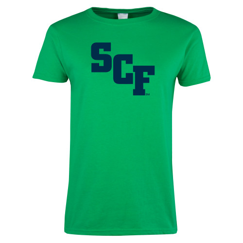  Womens Kelly Green Short Sleeve Tee - SCF