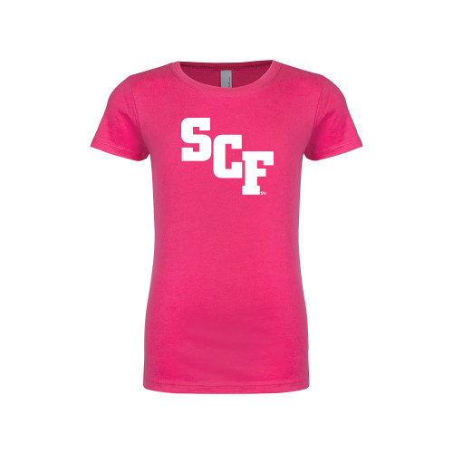  Next Level Girls Fuchsia Fashion Fit T Shirt - SCF