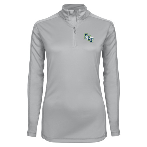  Syntrel Womens Platinum Interlock 1/4 Zip - SCF