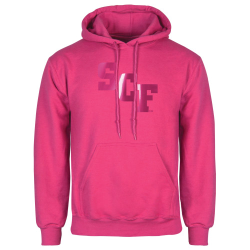  Womens Fuchsia Fleece Hoodie - SCF  Foil