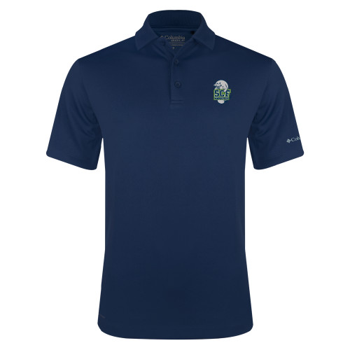  Columbia Navy Omni Wick Drive Polo - SCF Manatees