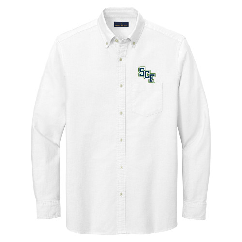  Brooks Brothers Mens White Casual Oxford Cloth Shirt - SCF