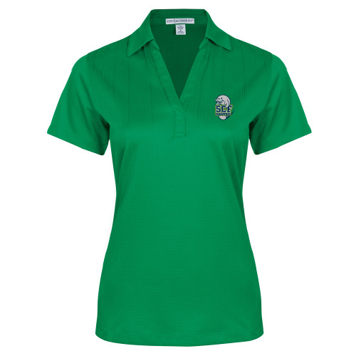  Womens Kelly Green Performance Fine Jacquard Polo - SCF Manatees