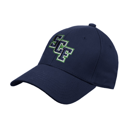  Navy Structured Adjustable Pro Style Hat - SCF